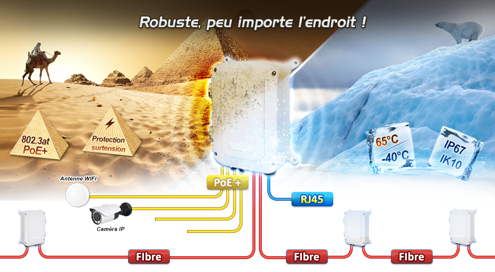 Switch tout-en-un pour une installation facile & rapide